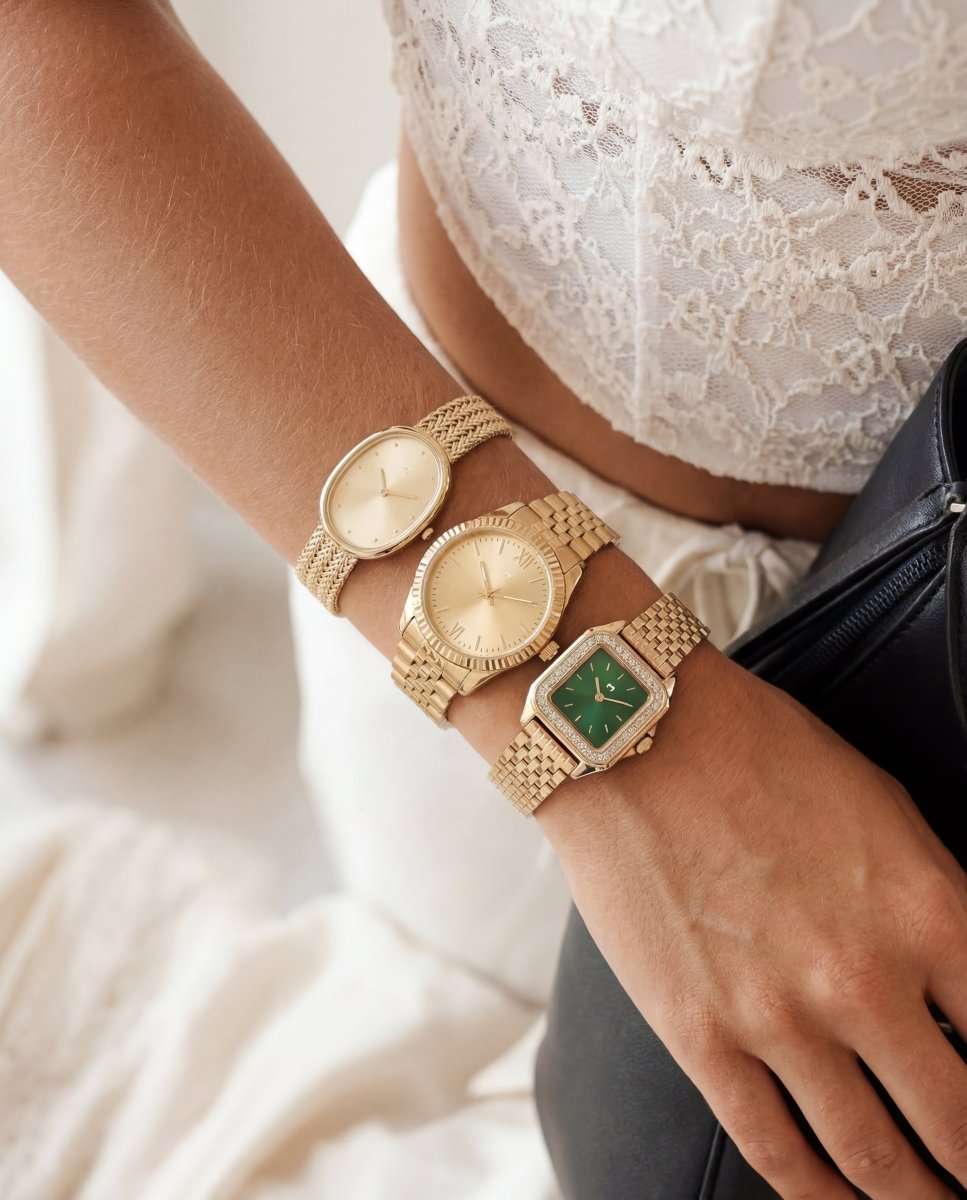 Reloj ~ Hampton Lux Gold - Green - LePetiteMarie