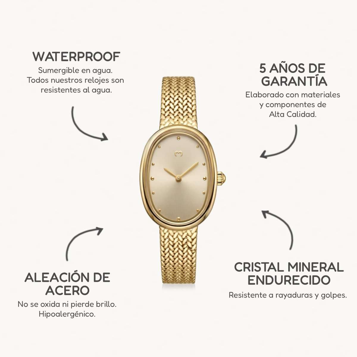 Reloj Vintage Royale ~ Gold - LePetiteMarie