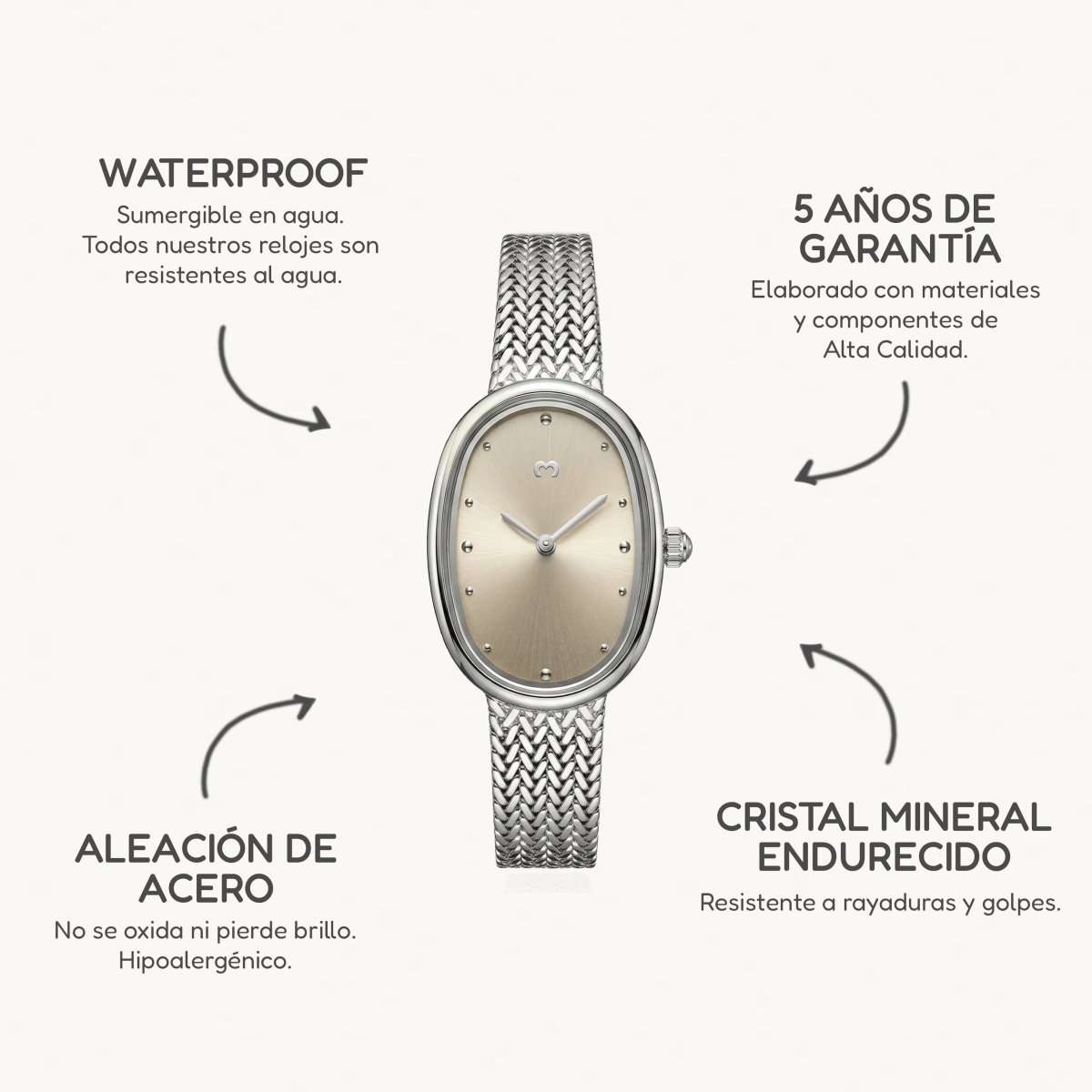 Reloj Vintage Royale ~ Silver - LePetiteMarie