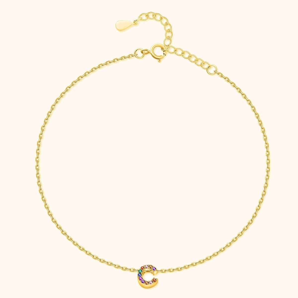 Tobillera Inicial Irisada - LePetiteMarie
