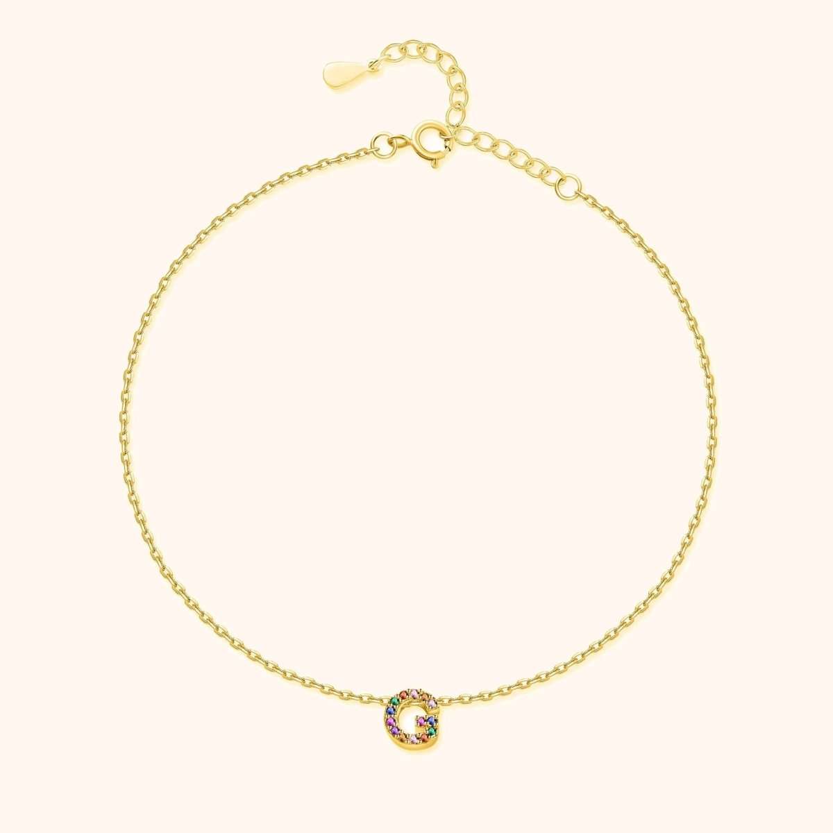 Tobillera Inicial Irisada - LePetiteMarie