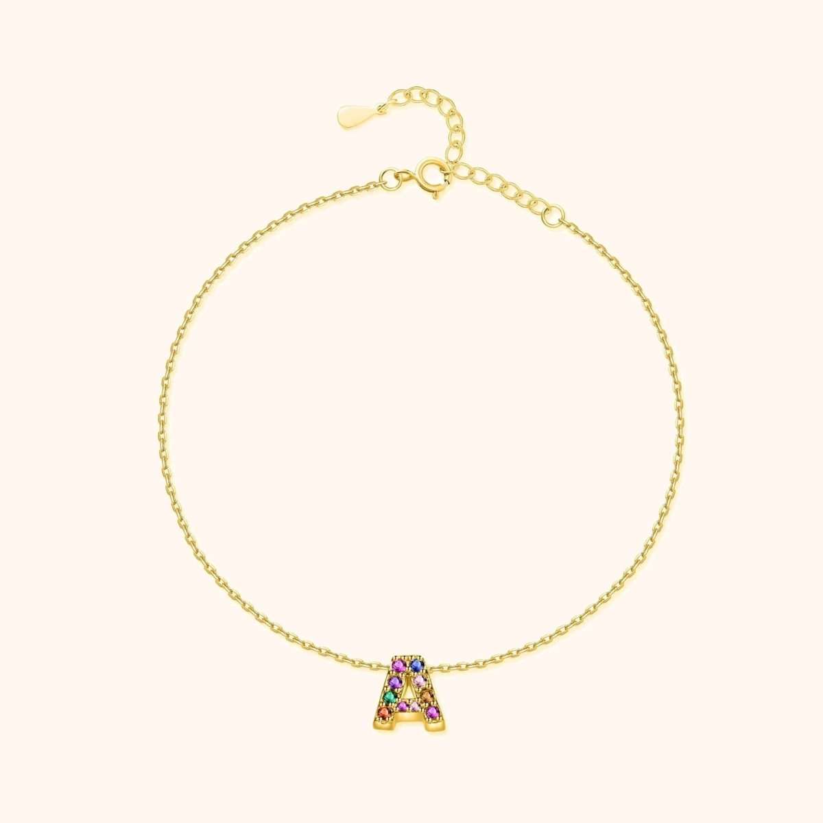 Tobillera Inicial Irisada - LePetiteMarie