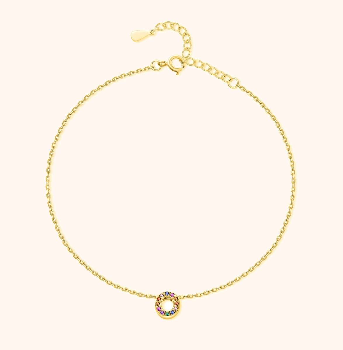 Tobillera Inicial Irisada - LePetiteMarie