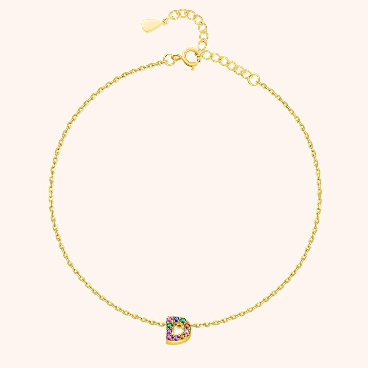 Tobillera Inicial Irisada - LePetiteMarie