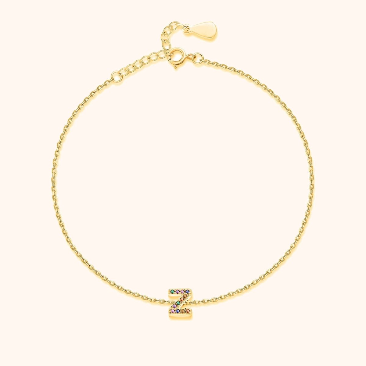 Tobillera Inicial Irisada - LePetiteMarie