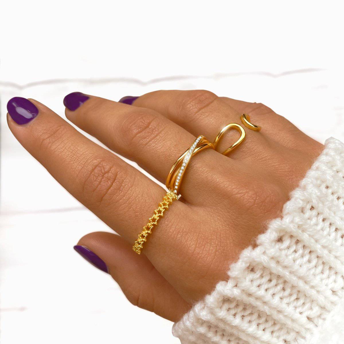 Anillo Brillo Lineal - LePetiteMarie