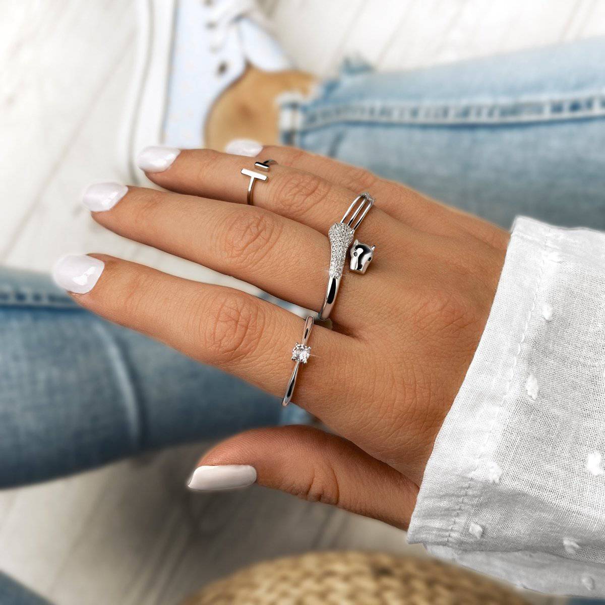 Anillo Circonita Solitaria - LePetiteMarie