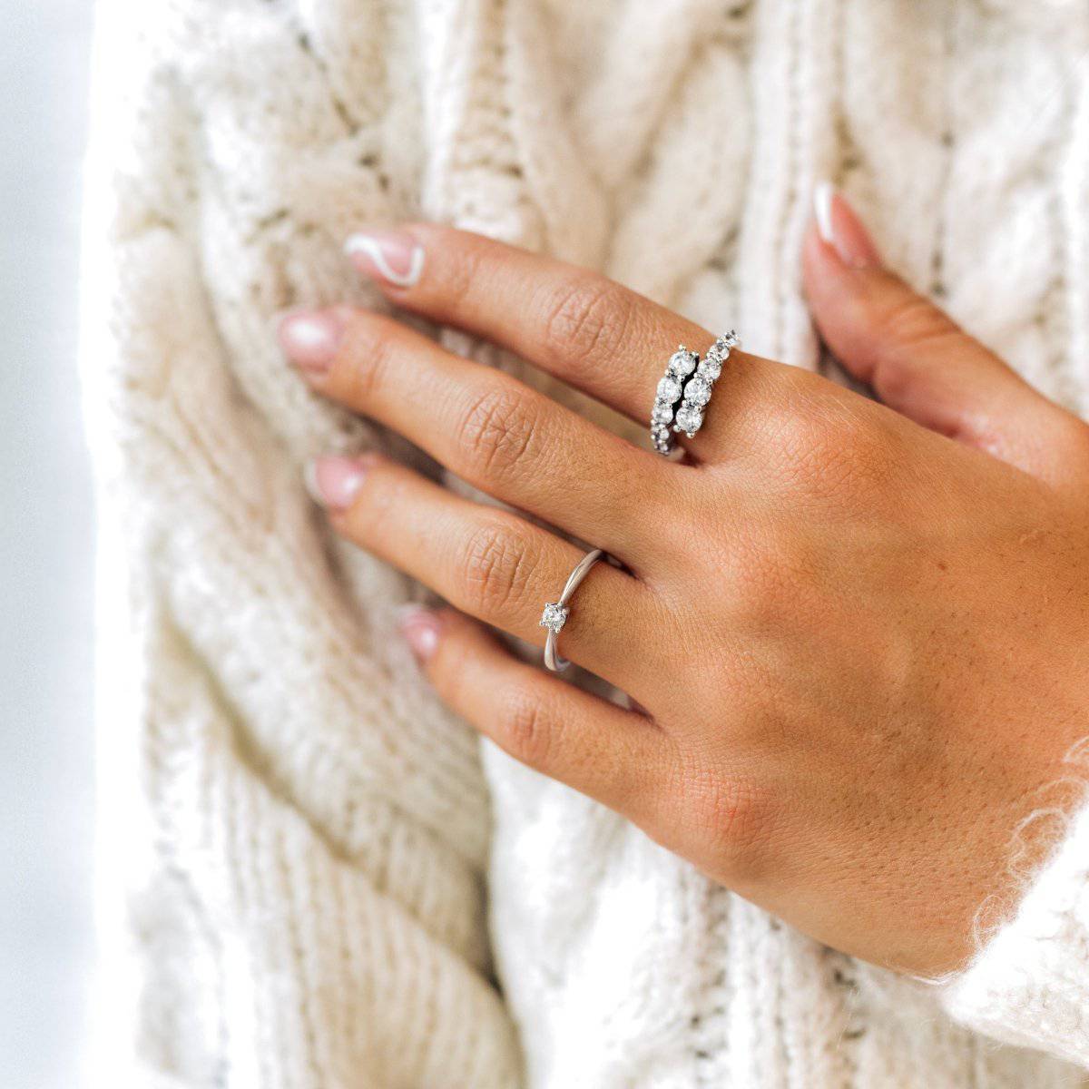 Anillo Circonita Solitaria - LePetiteMarie