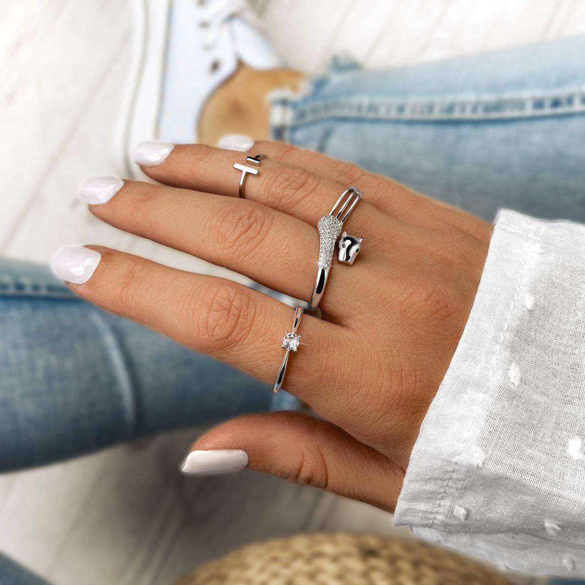 Anillo Circonita Solitaria - LePetiteMarie