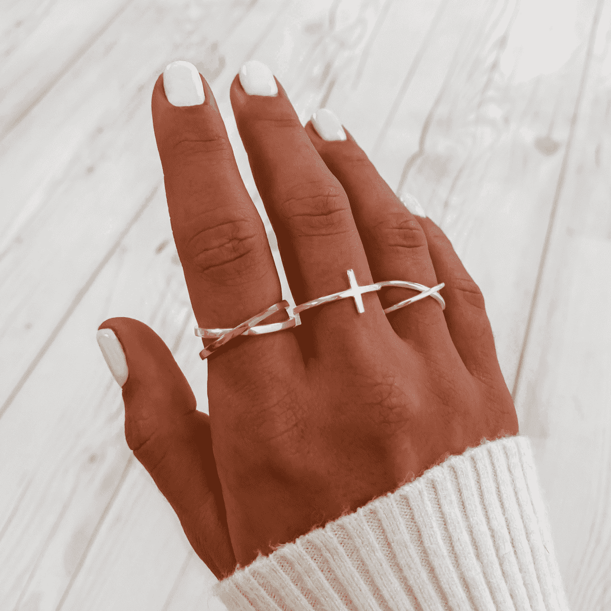 Anillo Doble Cruzada - LePetiteMarie