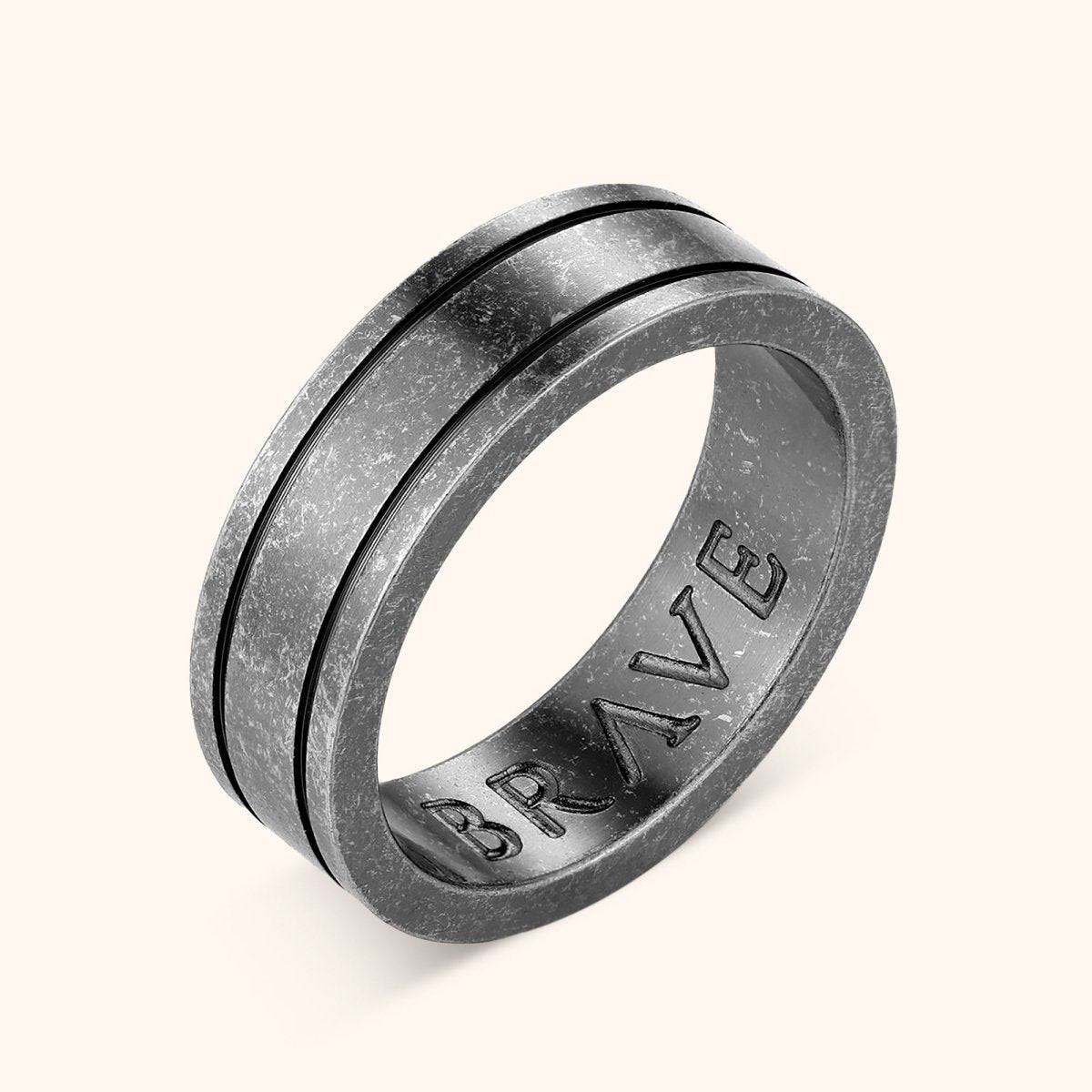 Anillo Hombre BRAVE Basalto - LePetiteMarie