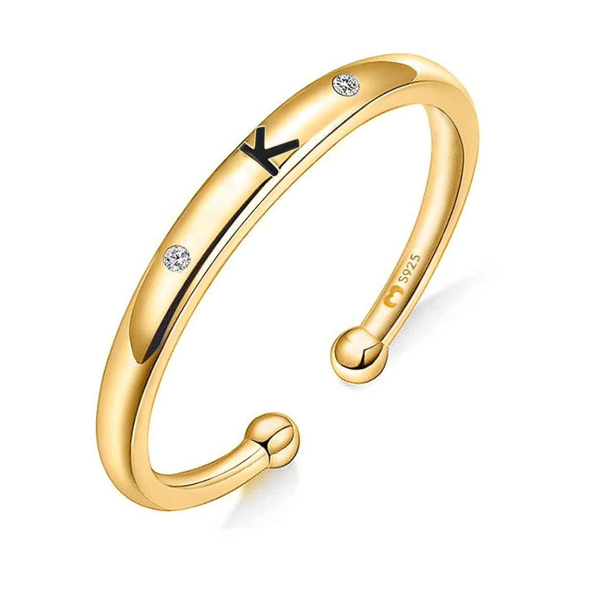 Anillo "Initial Letter" - LePetiteMarie