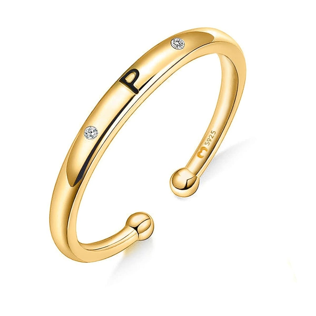 Anillo "Initial Letter" - LePetiteMarie