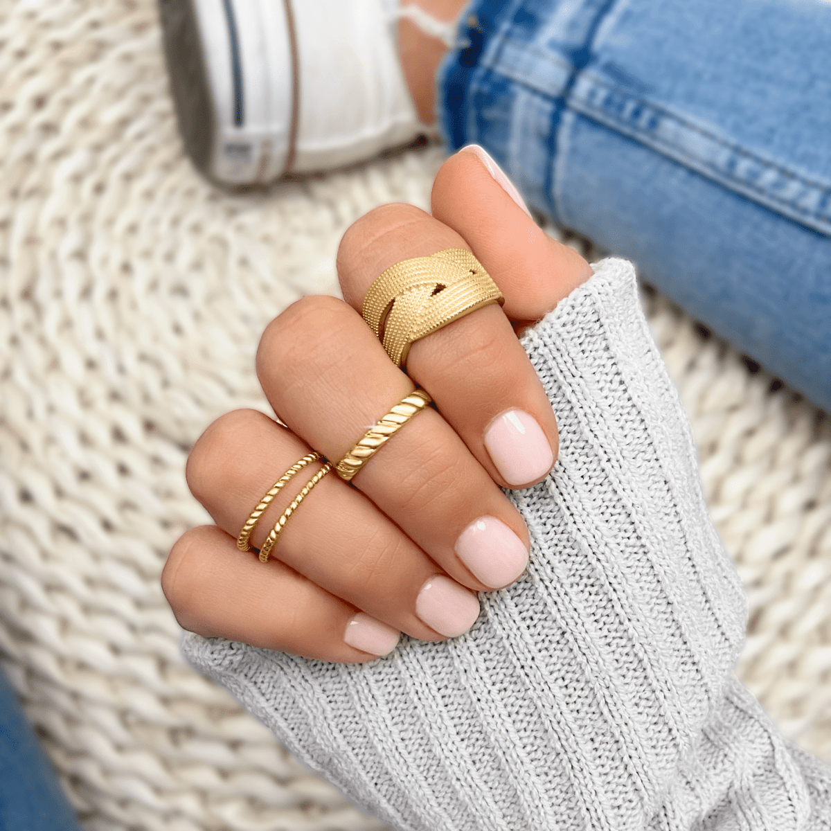 Anillo Líneas Trenzadas - LePetiteMarie