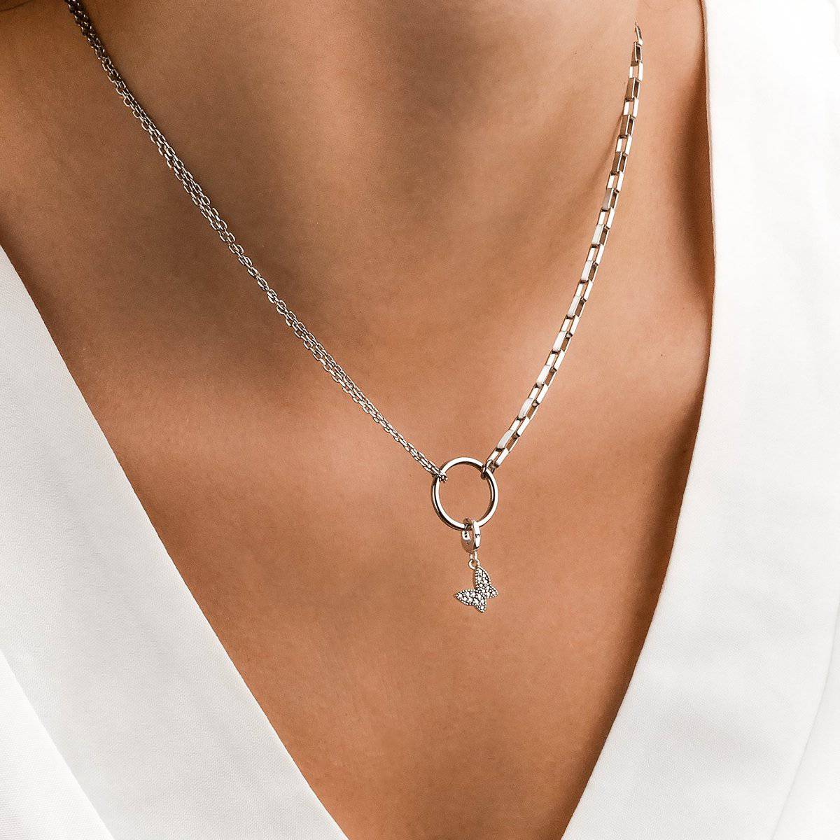 Colgante "Círculo y Cadenas" - LePetiteMarie