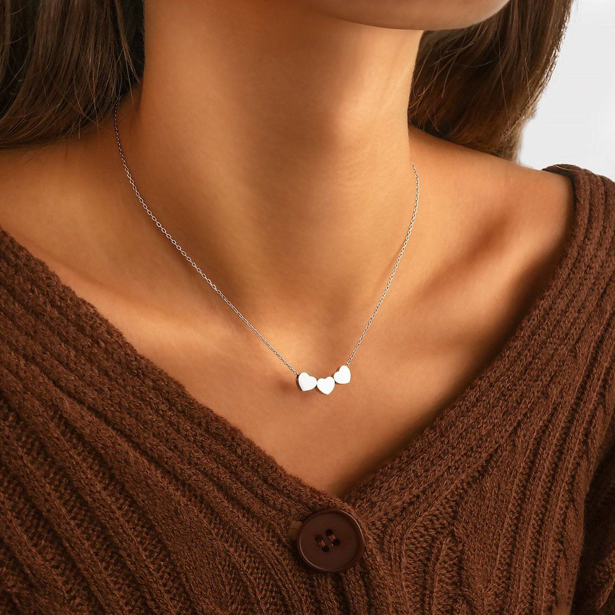 Collar 3 Corazones - LePetiteMarie