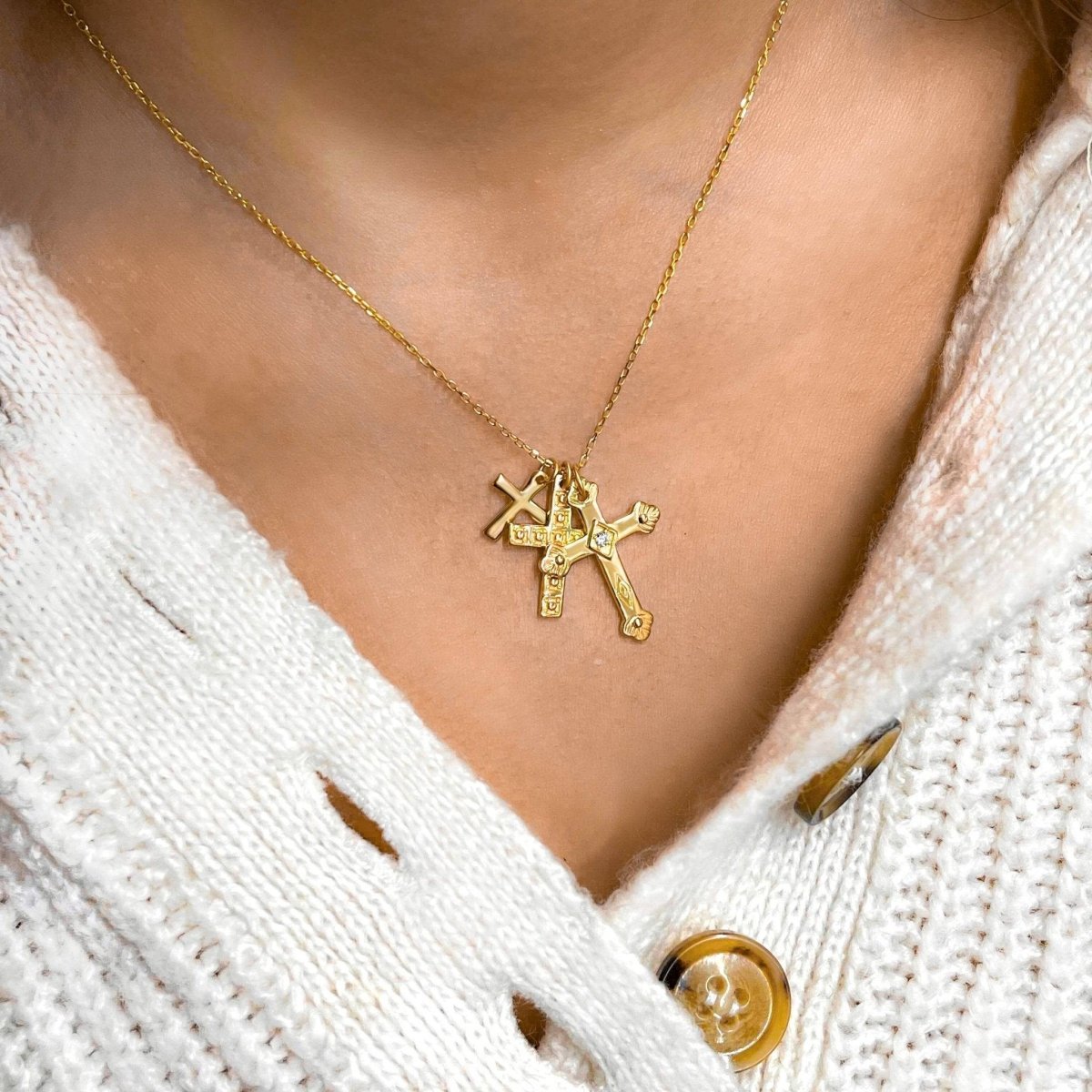 Collar 3 Cruces - LePetiteMarie