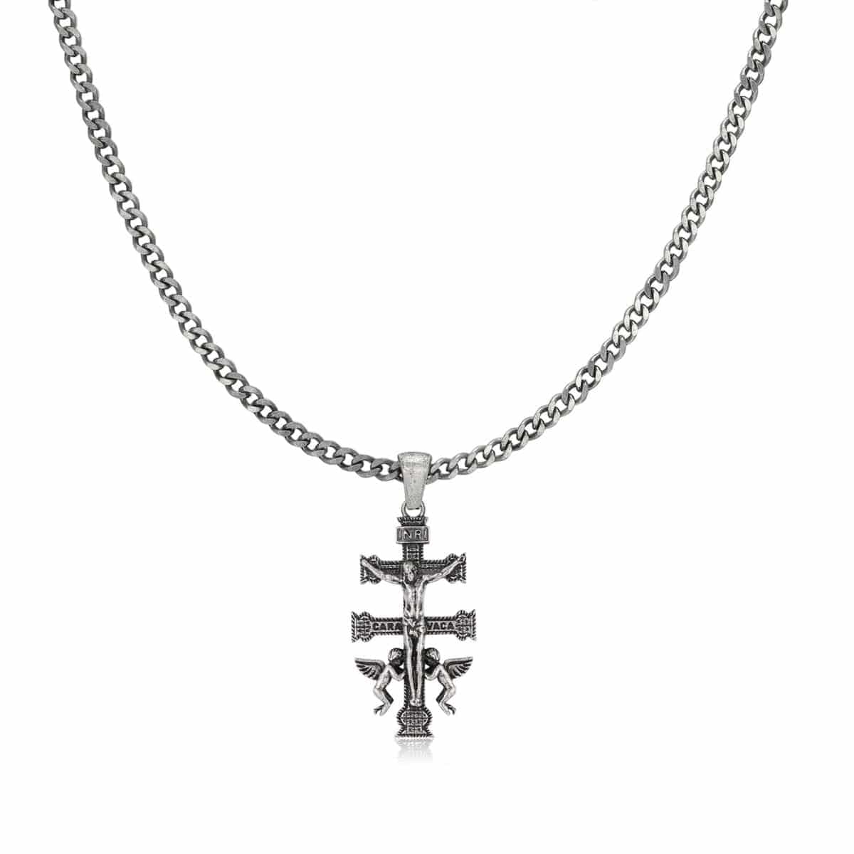 Collar Hombre BRAVE Cruz de Caravaca - LePetiteMarie