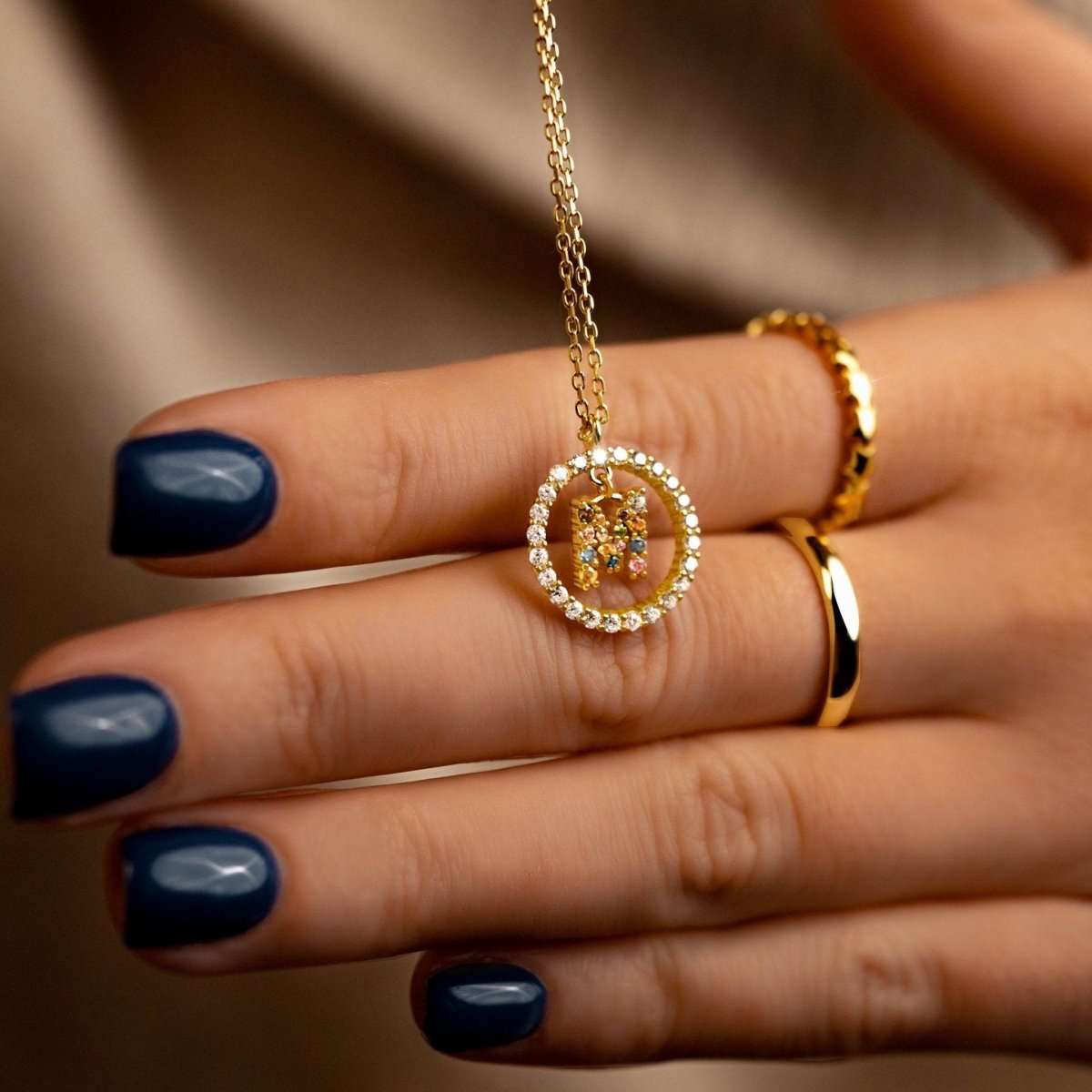 Collar Iniciales Brillantes - LePetiteMarie