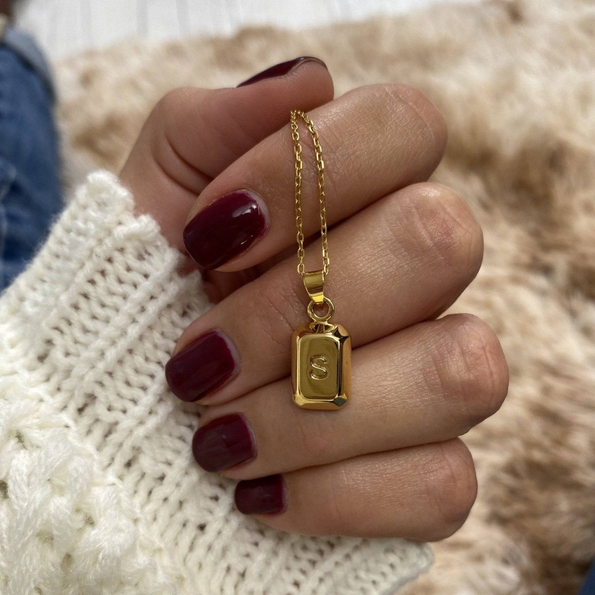 Collar Lingote Inicial - LePetiteMarie