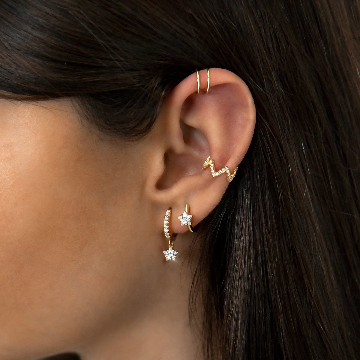 Pendiente Ear Cuff - Flashy - LePetiteMarie