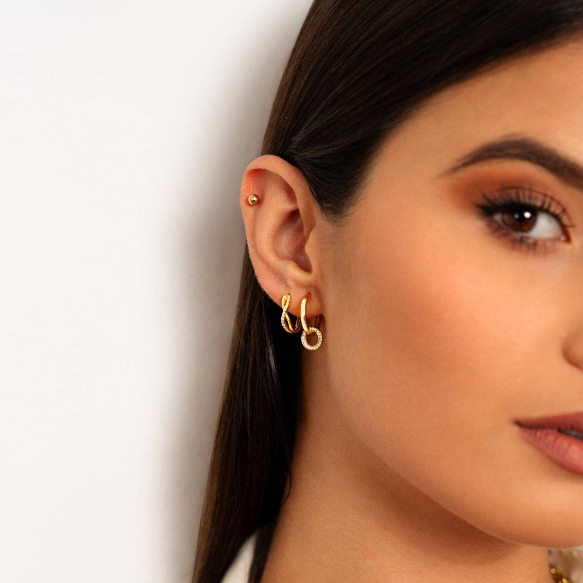 Pendientes Aros Enlazados - LePetiteMarie
