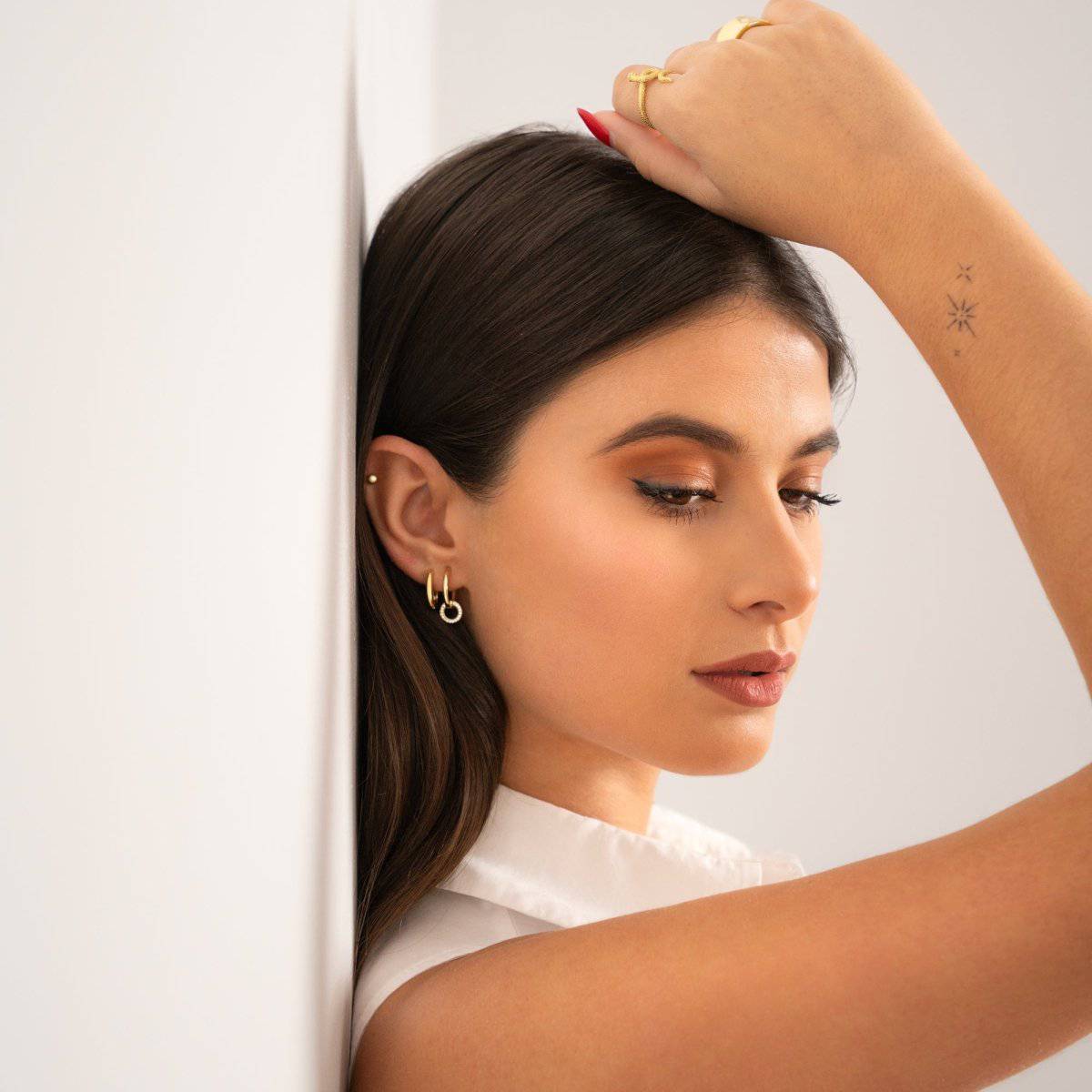 Pendientes Aros Enlazados - LePetiteMarie