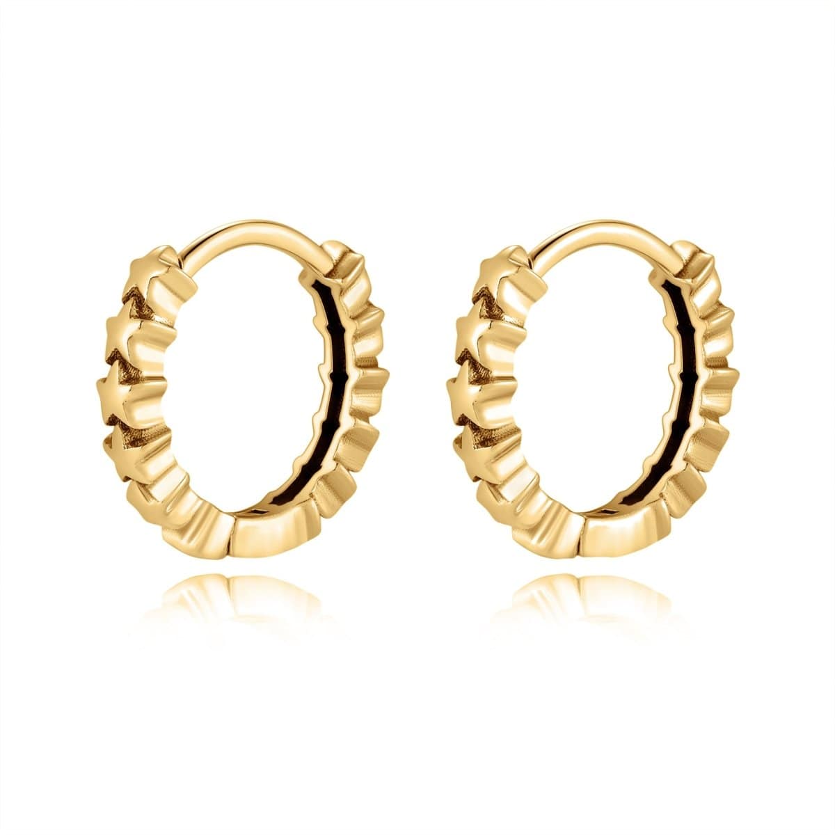 Pendientes "Aros Estrellas" - LePetiteMarie