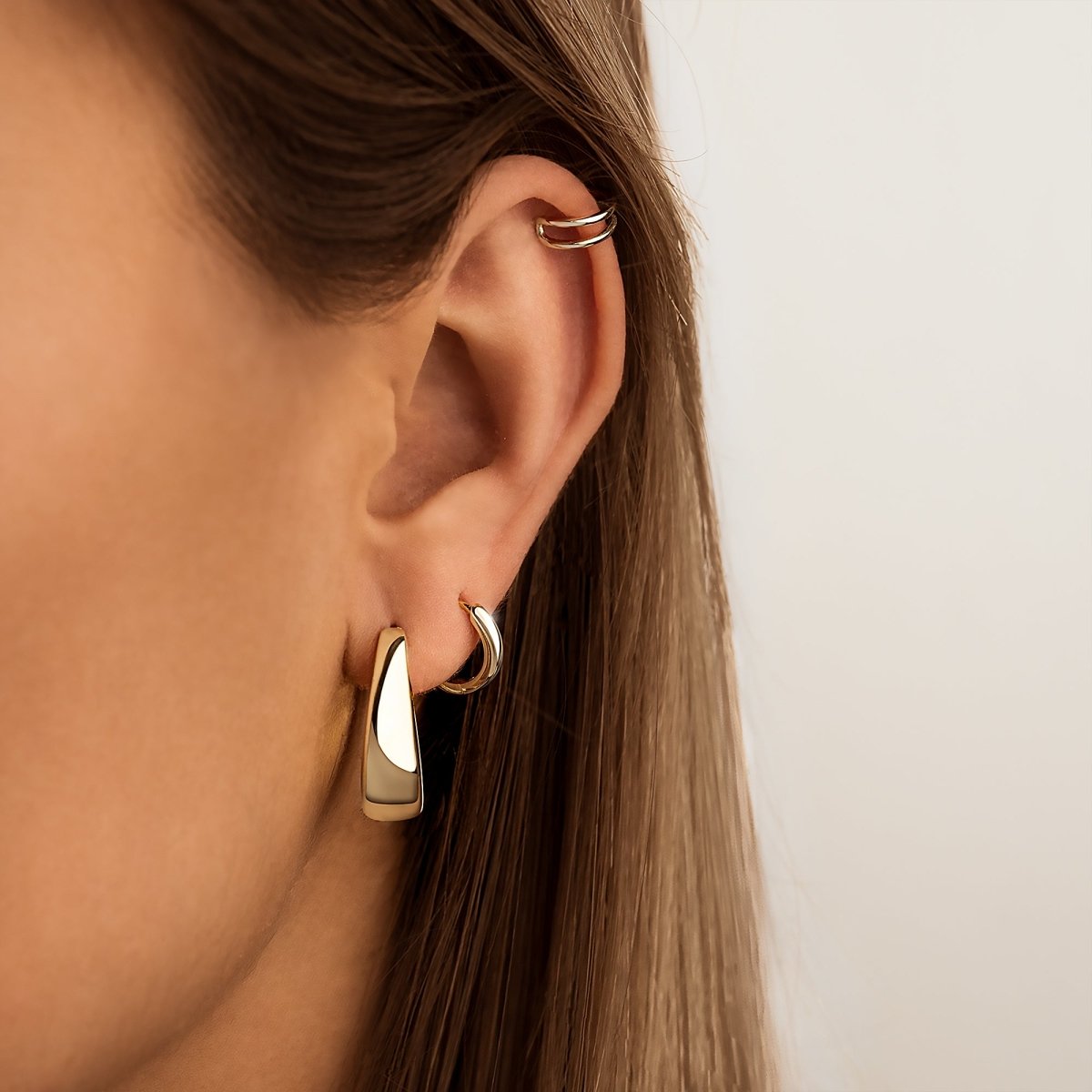 Pendientes Aros Oval - LePetiteMarie