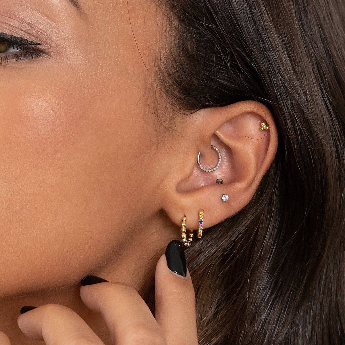 Pendientes "Aros Bolitas" - LePetiteMarie