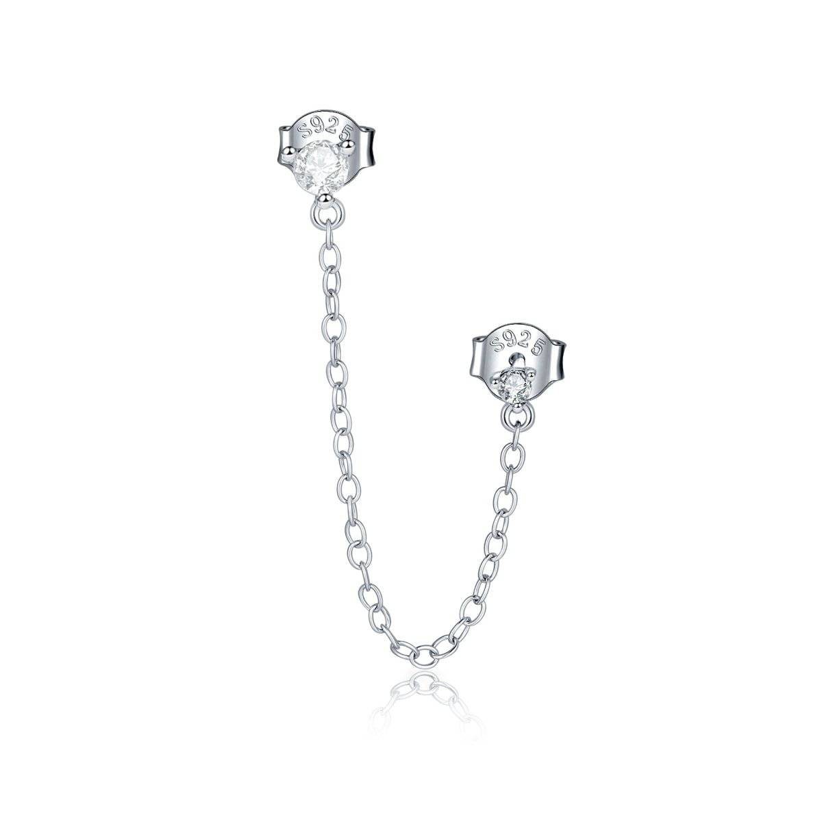 Pendientes "Cadenita Zirconia" - LePetiteMarie
