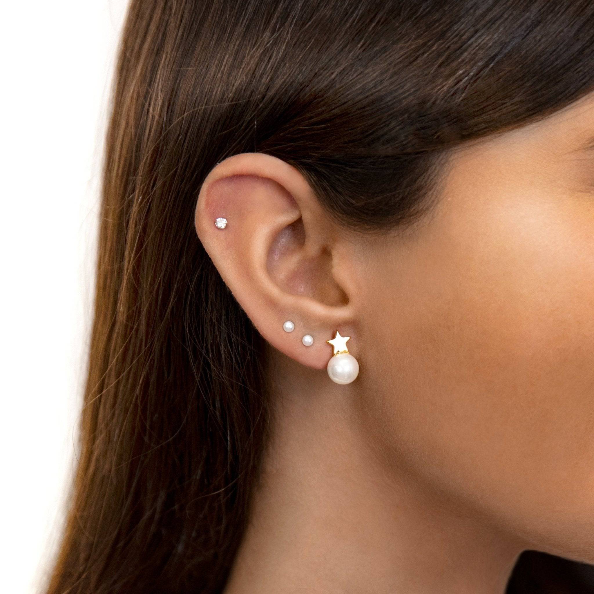 Pendientes "Perla Cósmica" - LePetiteMarie
