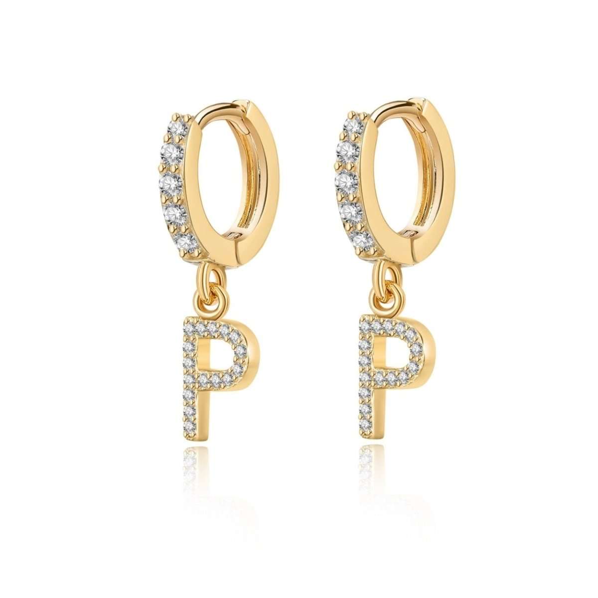 Pendientes Inicial Hoops - LePetiteMarie