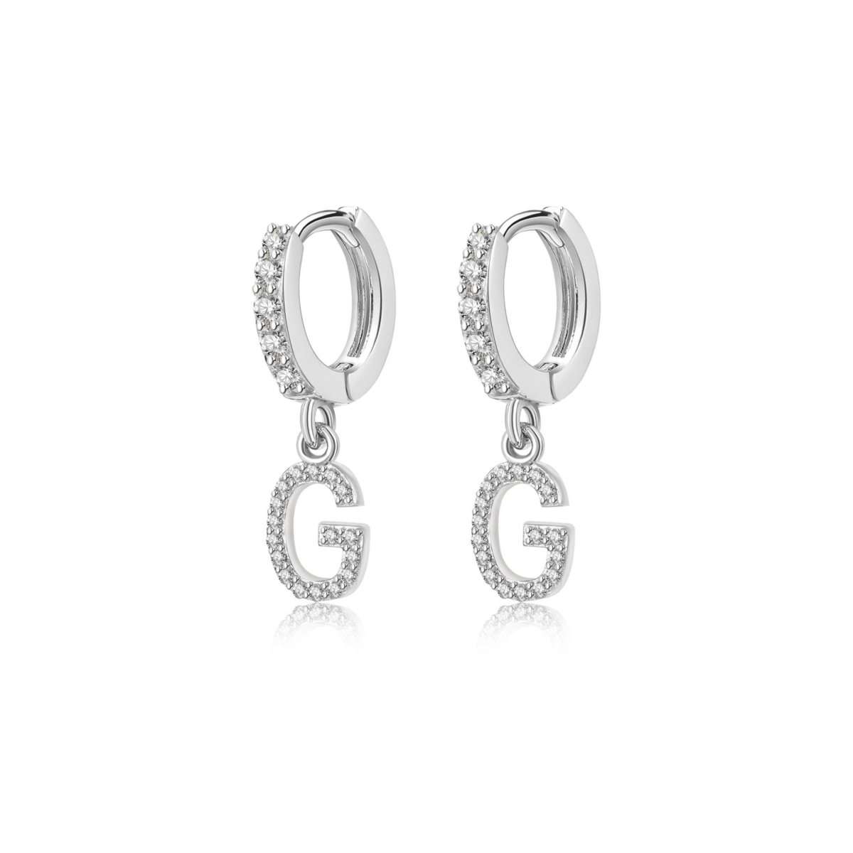 Pendientes Inicial Hoops - LePetiteMarie
