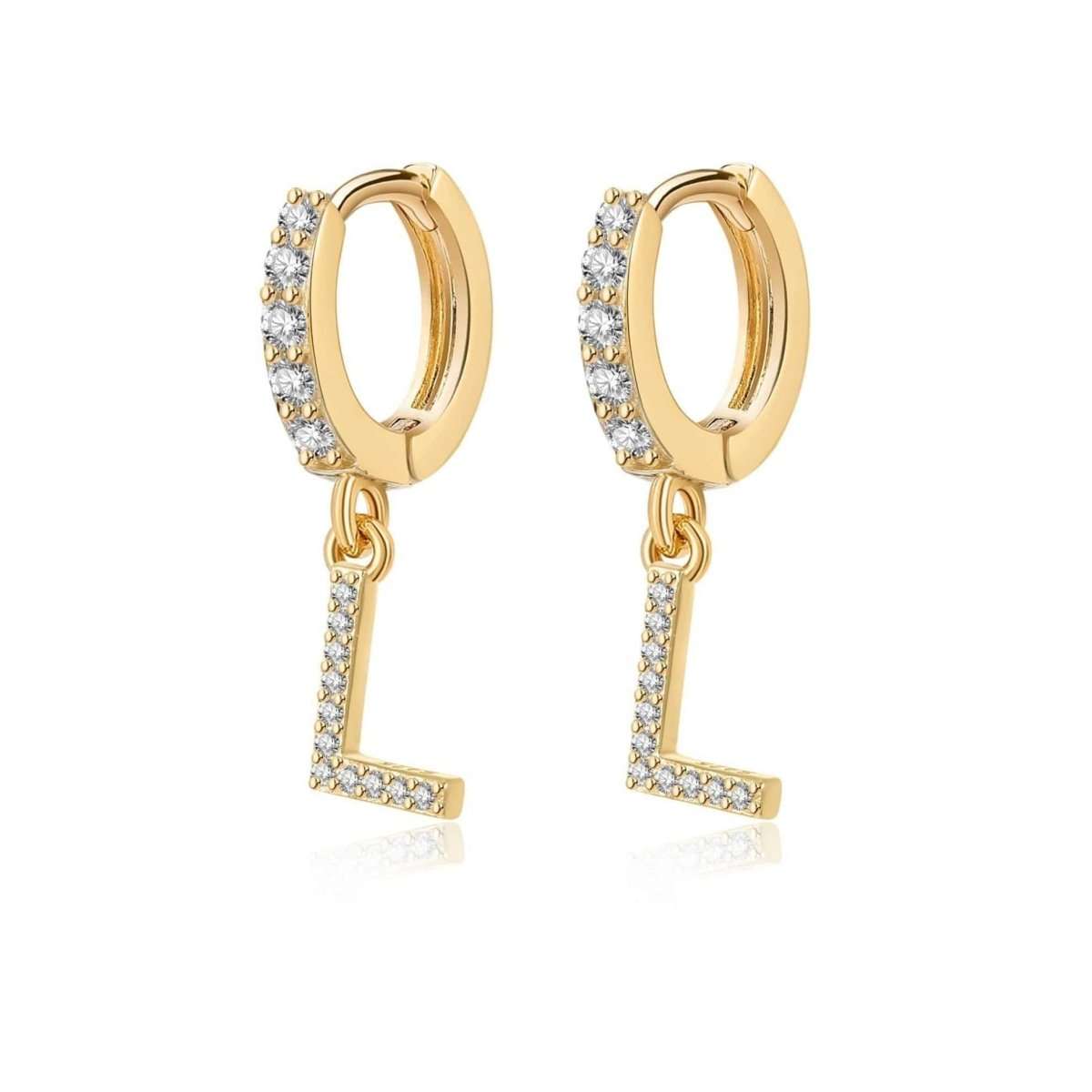 Pendientes Inicial Hoops - LePetiteMarie