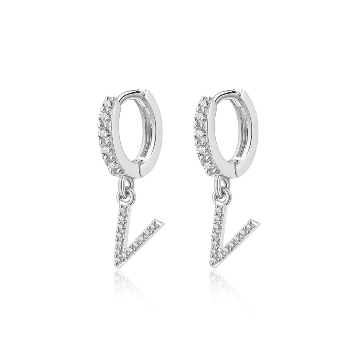 Pendientes Inicial Hoops - LePetiteMarie