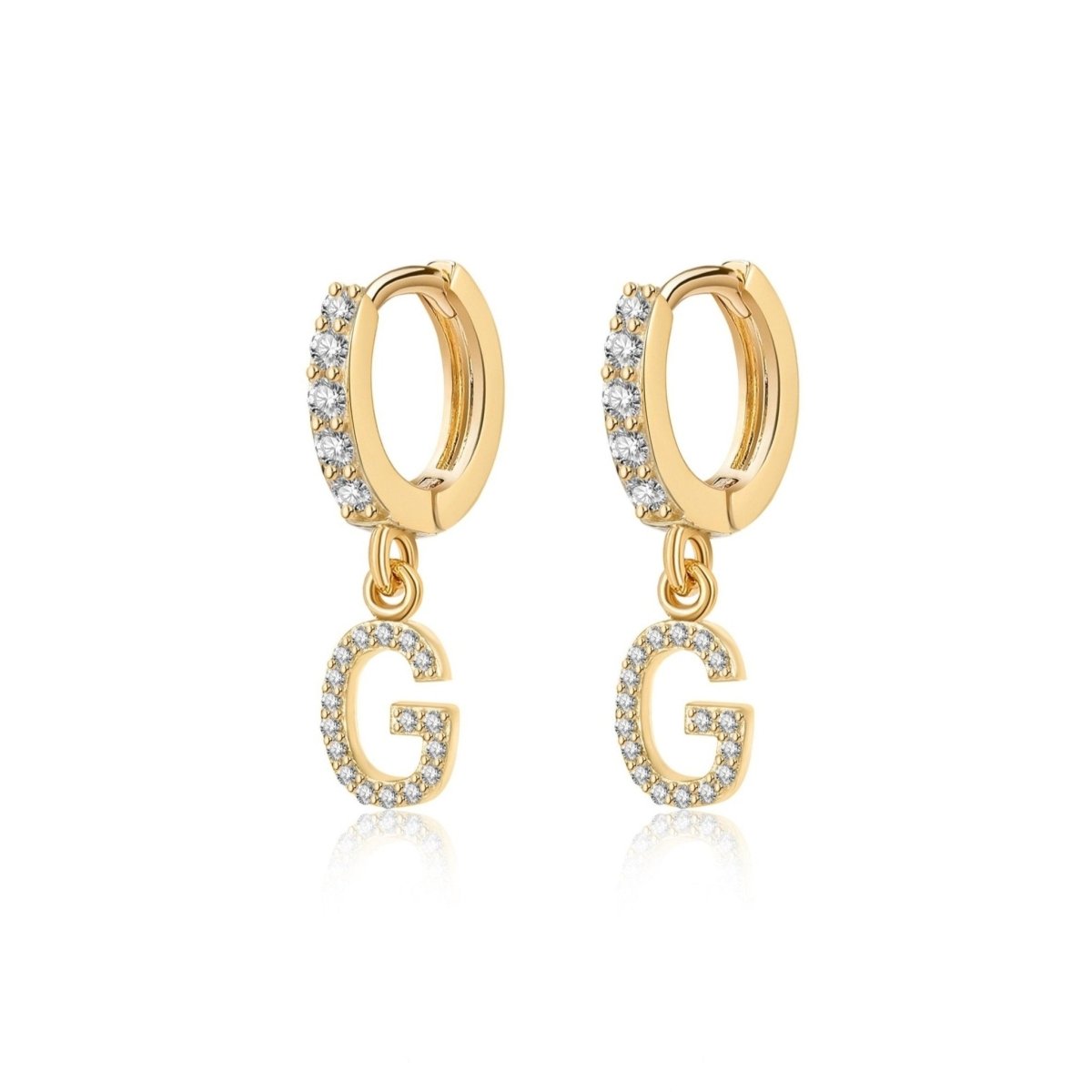 Pendientes Inicial Hoops - LePetiteMarie