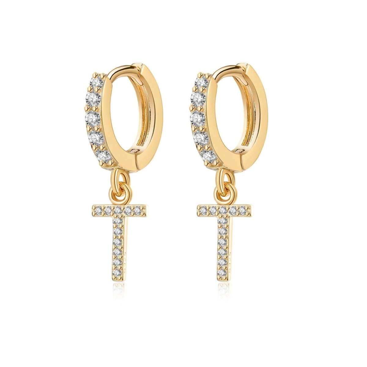 Pendientes Inicial Hoops - LePetiteMarie