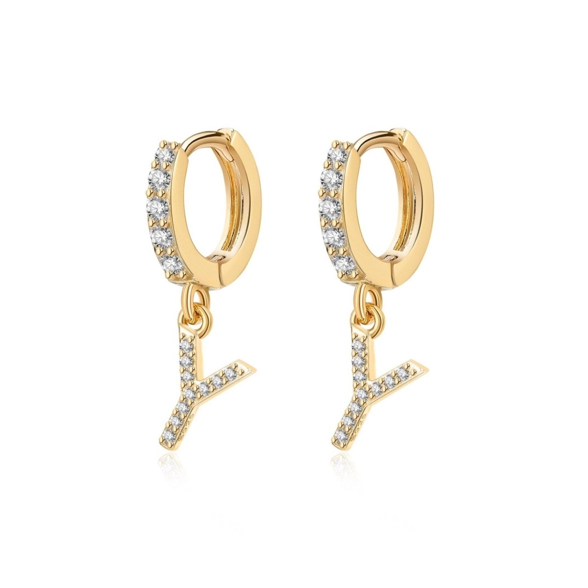 Pendientes Inicial Hoops - LePetiteMarie