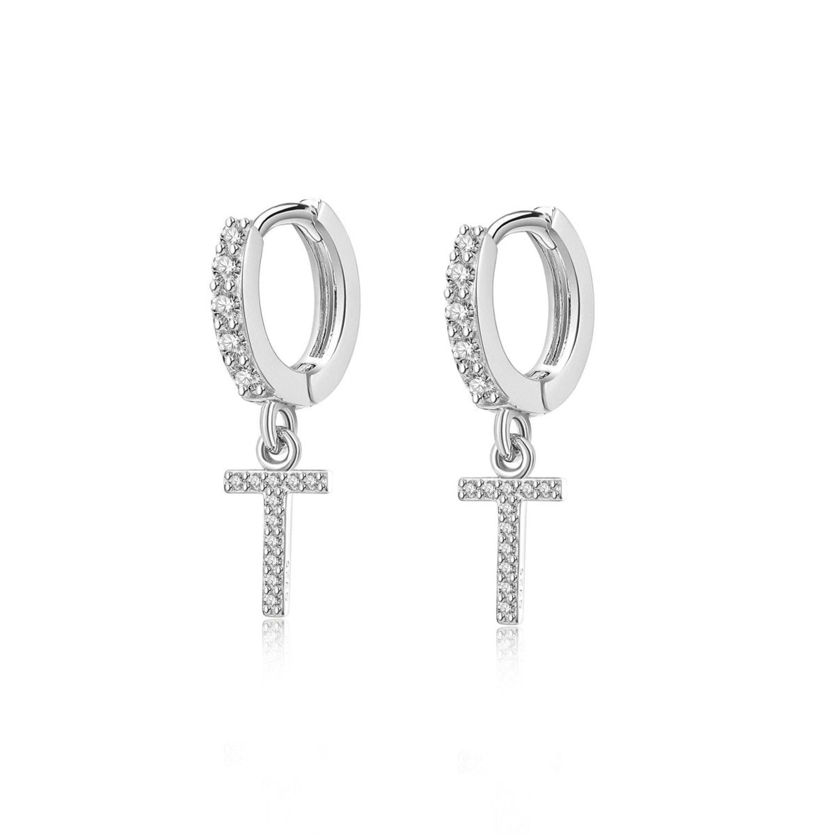 Pendientes Inicial Hoops - LePetiteMarie