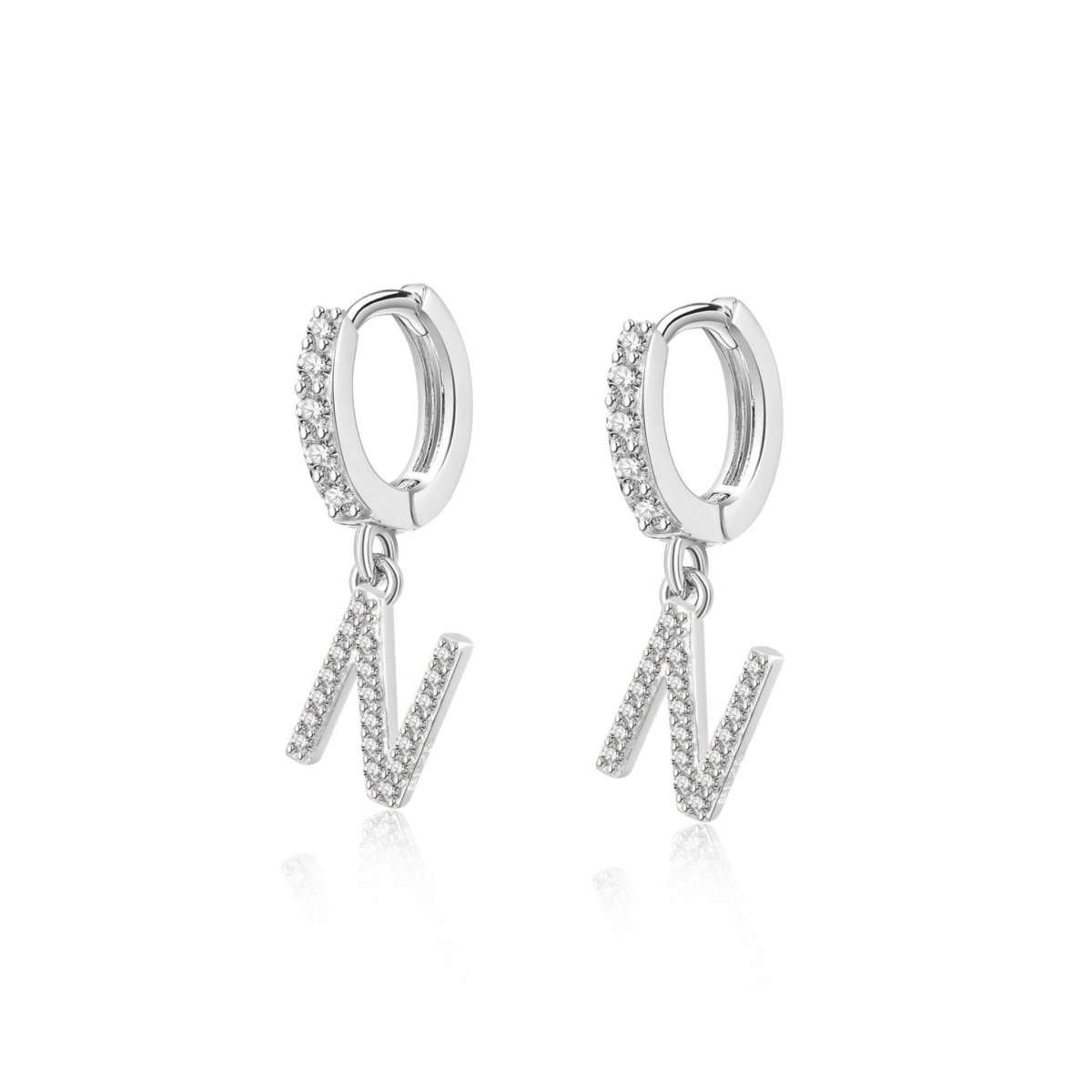 Pendientes Inicial Hoops - LePetiteMarie