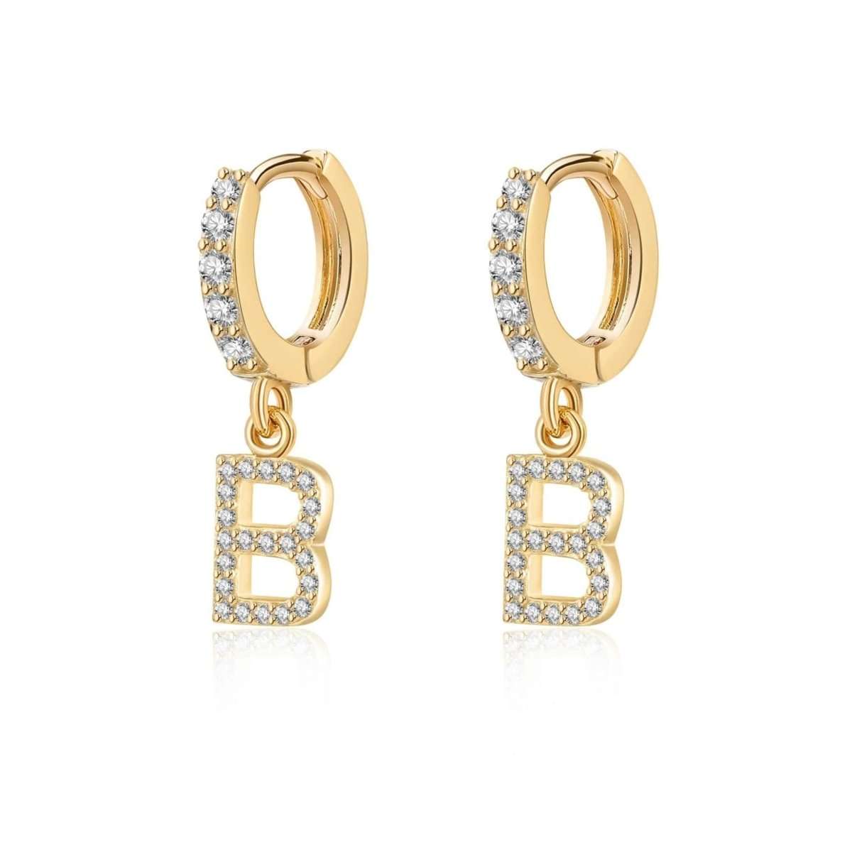 Pendientes Inicial Hoops - LePetiteMarie