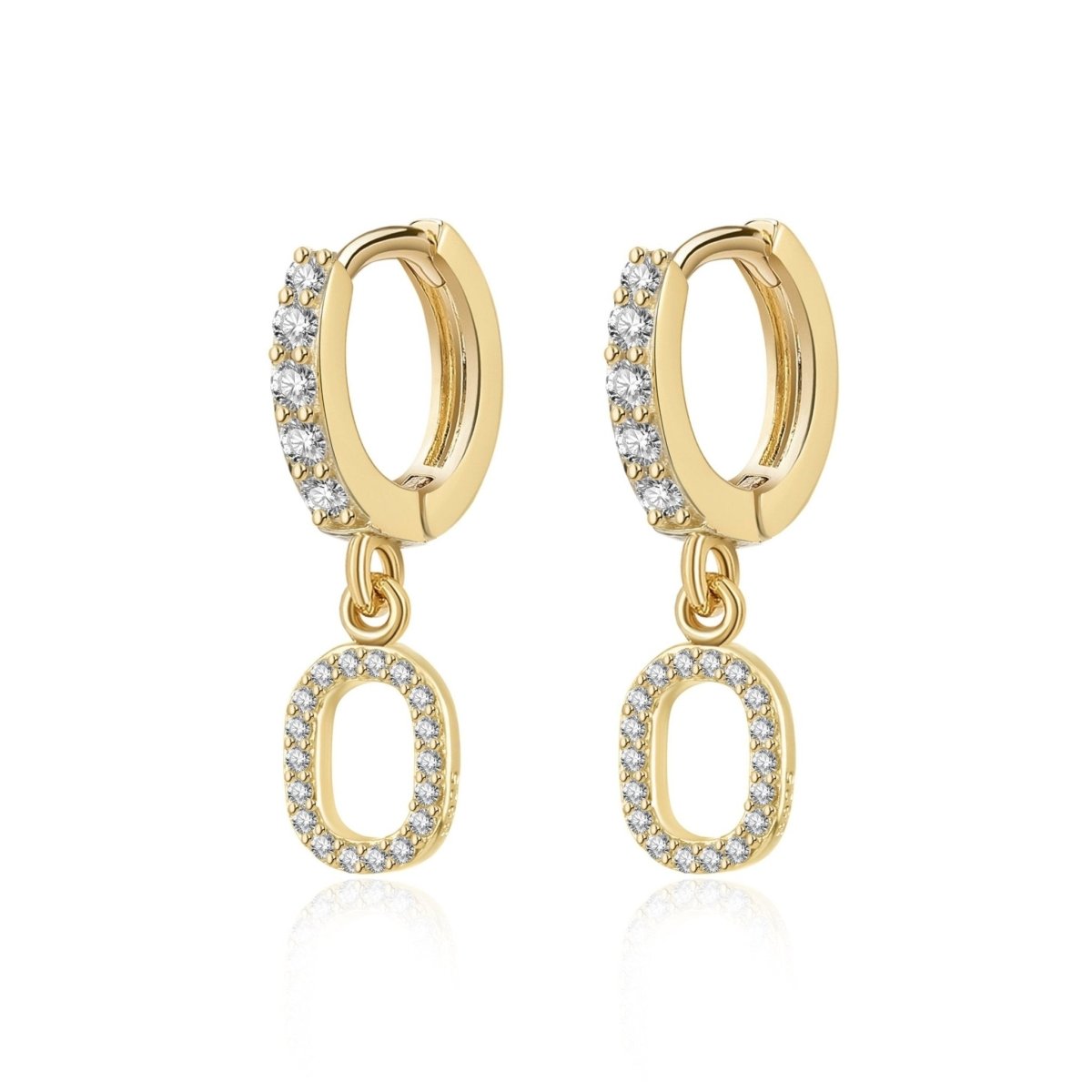 Pendientes Inicial Hoops - LePetiteMarie