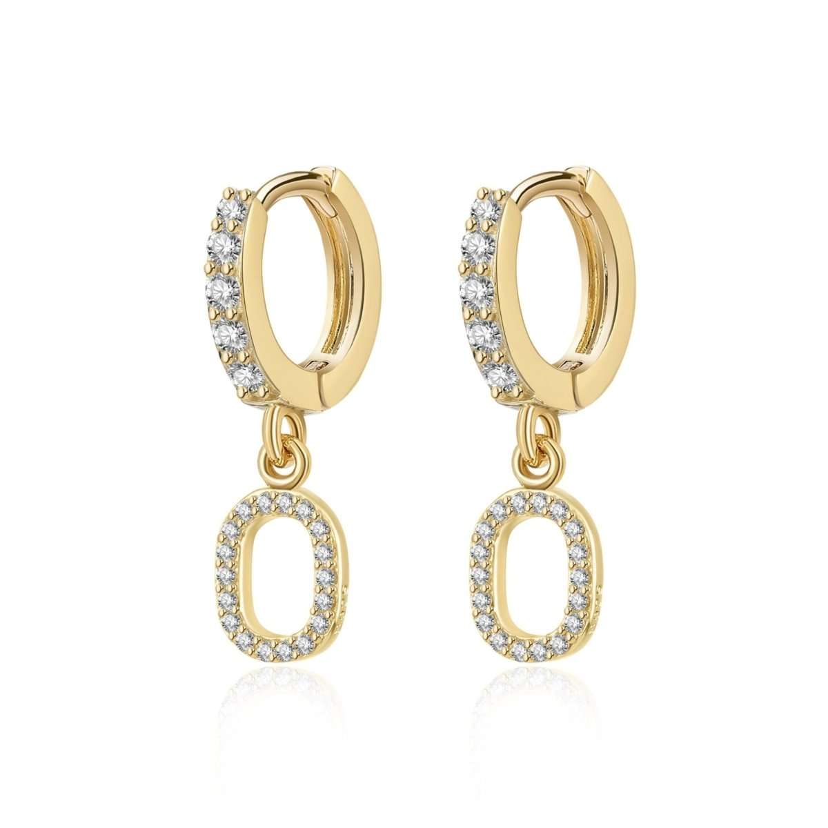 Pendientes Inicial Hoops - LePetiteMarie
