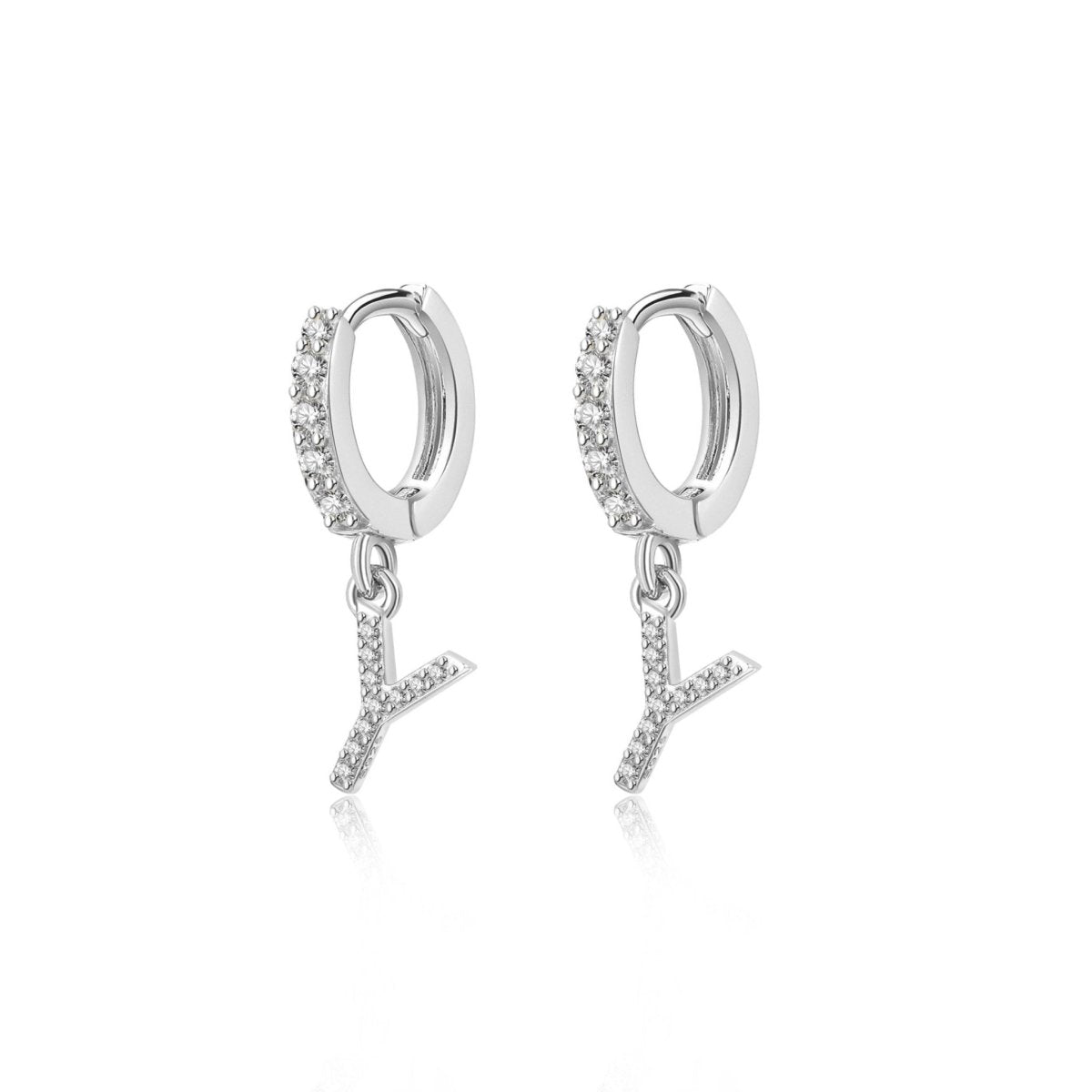 Pendientes Inicial Hoops - LePetiteMarie