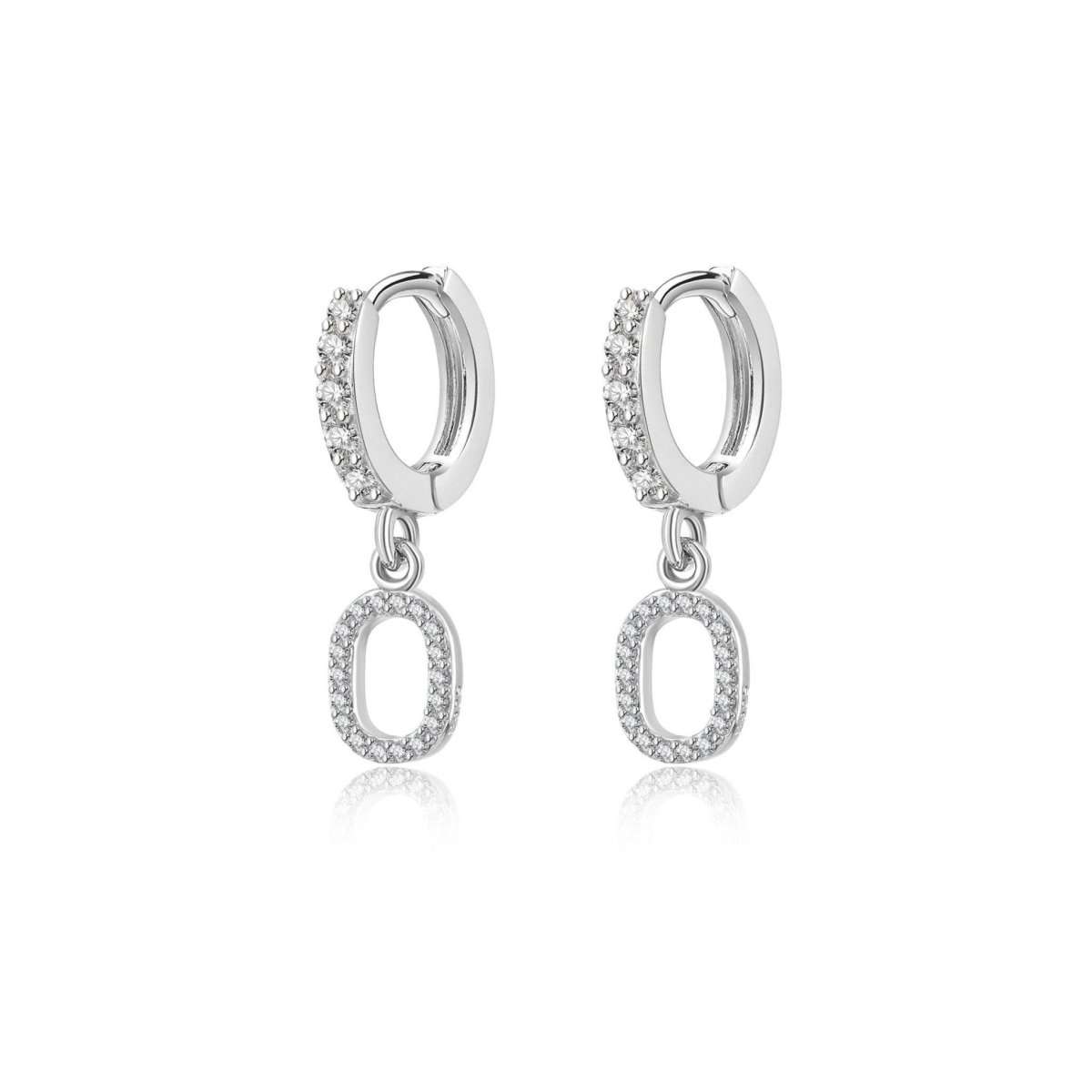 Pendientes Inicial Hoops - LePetiteMarie