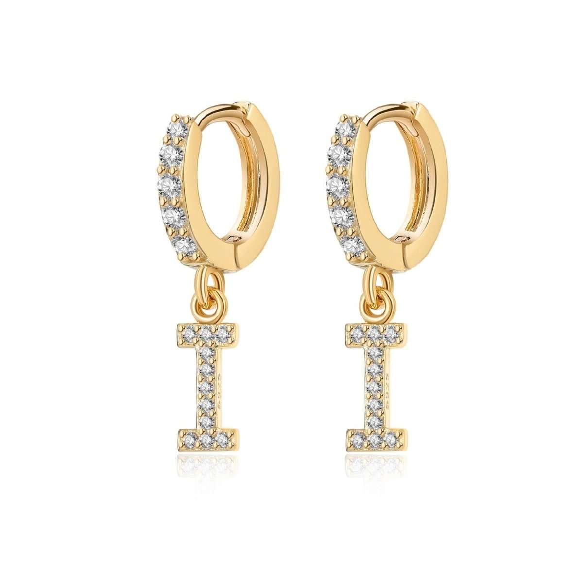 Pendientes Inicial Hoops - LePetiteMarie