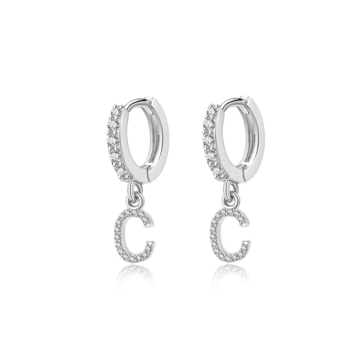 Pendientes Inicial Hoops - LePetiteMarie