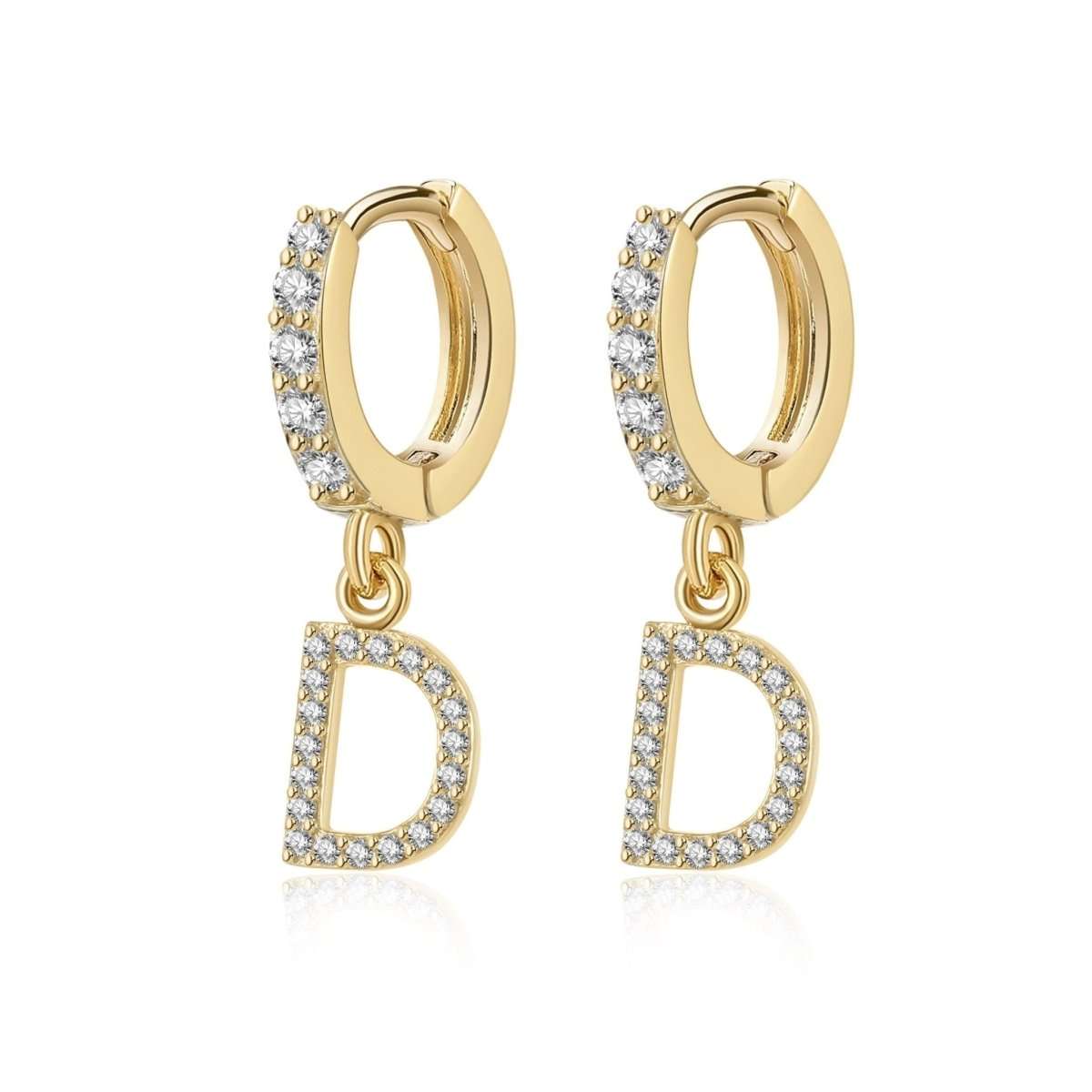 Pendientes Inicial Hoops - LePetiteMarie