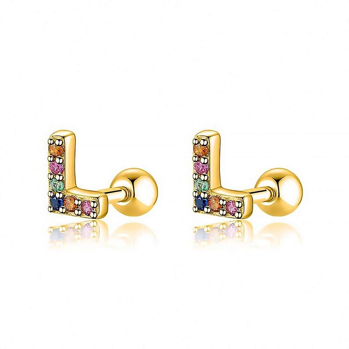 Pendientes Letritas Color - LePetiteMarie